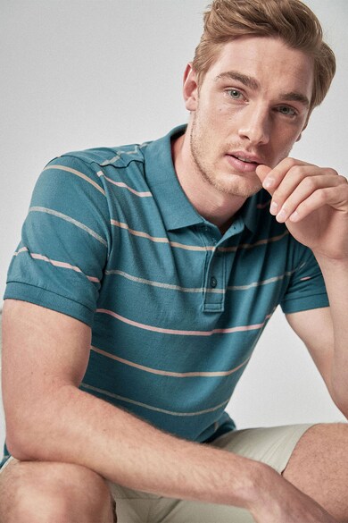 NEXT Tricou polo regular fit cu dungi Barbati