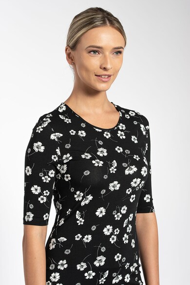 Maiocci Rochie cu model floral si maneci medii Femei