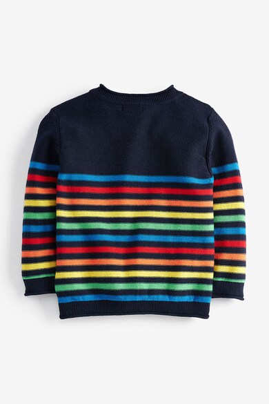 NEXT Раиран памучен пуловер Момчета