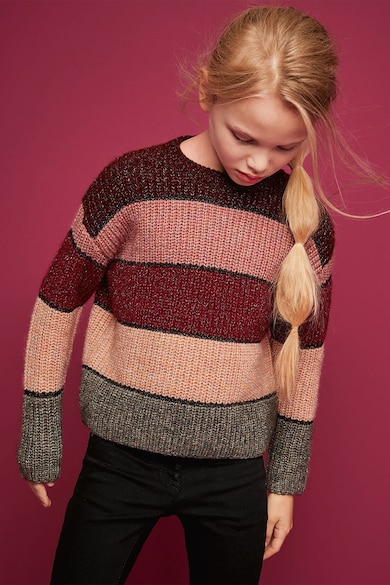 NEXT Раиран пуловер ссъс свободнопадащи ръкави Момичета