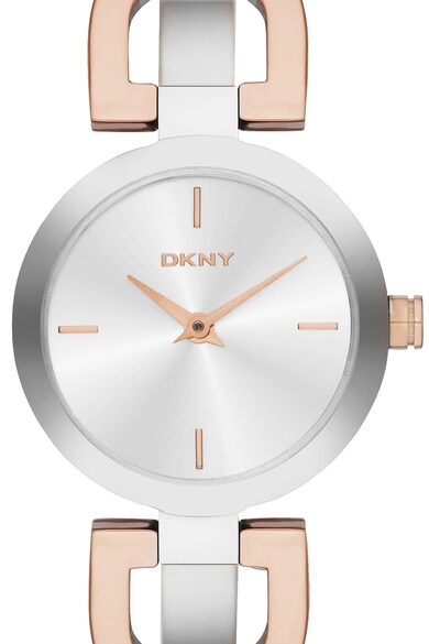 DKNY Ceas analog cu initiale logo contrastante Femei