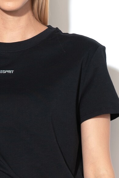Esprit Organikuspamut-póló logós részlettel női