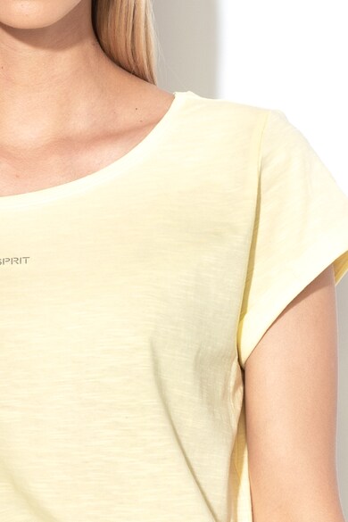 Esprit Organikuspamut-póló visszahajtott alsó szegéllyel női