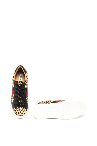 Steve Madden Pantofi sport de piele cu par scurt si animal print Belle Femei