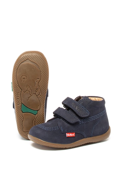 Kickers kids Ghete de piele nabuc, cu velcro Billy Baieti