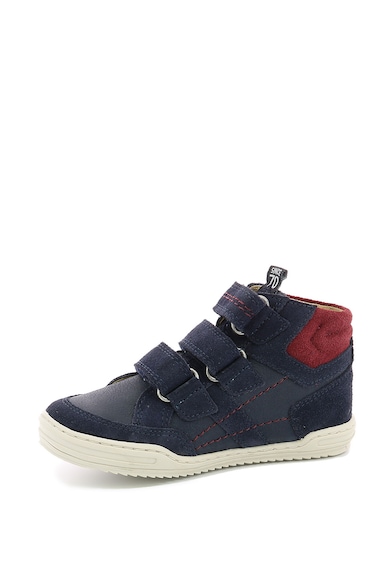 Kickers kids Jappa bőr sneaker nyersbőr betétekkel Fiú