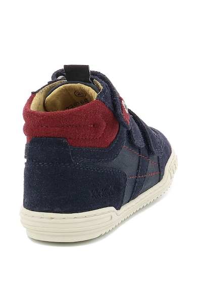 Kickers kids Pantofi sport de piele, cu insertii de piele intoarsa Jappa Baieti