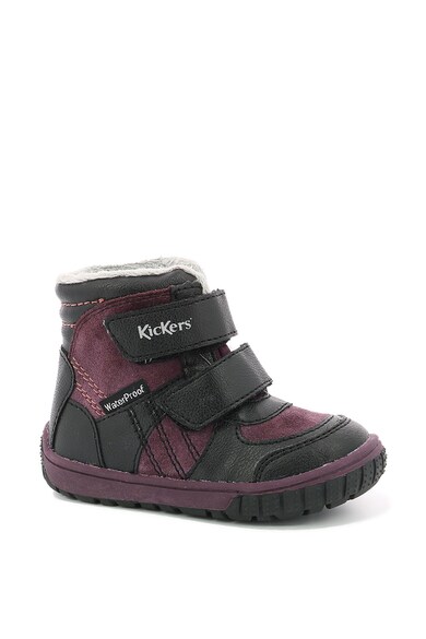 Kickers kids Ghete impermeabile cu velcro Sitrouille Baieti