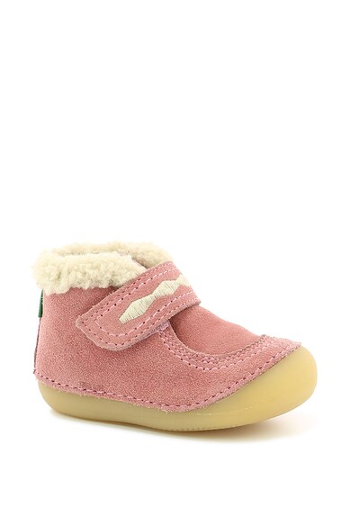 Kickers kids Ghete de piele intoarsa cu velcro Soetnic Fete