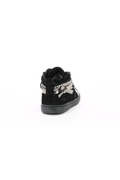 Mod8 kids Pantofi sport de piele intoarsa cu imprimeu si aplicatie funda Ouraly Fete