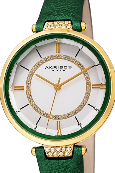 AKRIBOS XXIV Кварцов часовник с кристали Жени