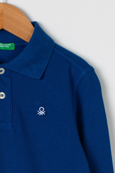 United Colors of Benetton Bluza polo cu logo brodat Baieti