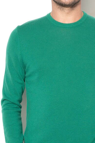 United Colors of Benetton Pulover tricotat fin din lana Merinos Barbati