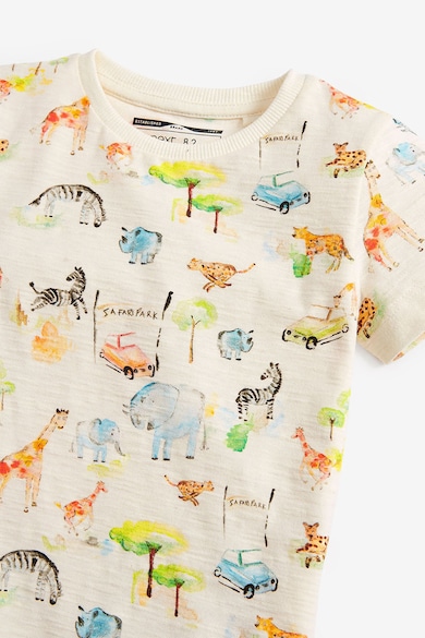 NEXT Tricou de bumbac, cu imprimeu cu animale Baieti