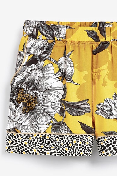 NEXT Pijamale cu imprimeu floral si garnituri contrastante Femei