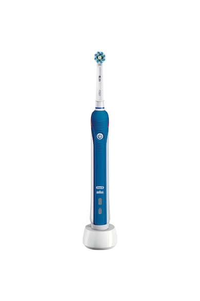 Oral-B Ел. четка за зъби  PRO 2 2000 Cross Action, 3D почистване, Сензор за натиск, Бяла/Синя Жени