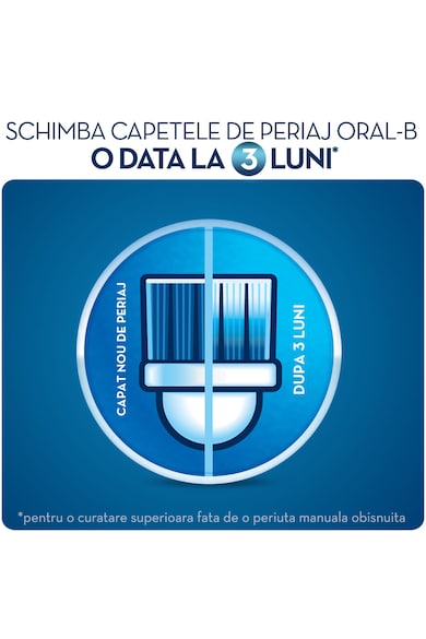 Oral-B Periuta de dinti electrica  PRO 2 2000 Cross Action, 40000 pulsatii/min, 8800 oscilatii/min, Curatare 3D, 2 programe, 1 capat, Alb/Albastru Barbati