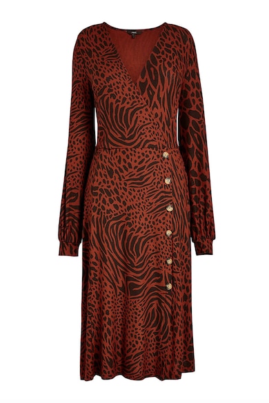 NEXT Rochie midi petrecuta, cu animal print Femei