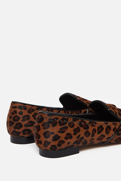 Motivi Pantofi loafer din piele cu par scurt, cu model animal print Femei