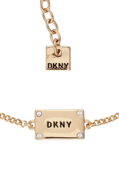 DKNY Bratara cu logo si cristale Swarovski Femei