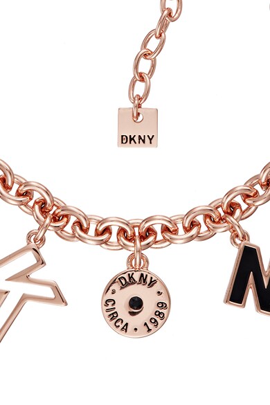 DKNY Bratara cu talismane logo Femei