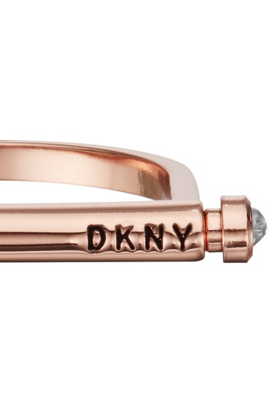 DKNY Swarovski kristályokkal díszített sárgaréz gyűrű női