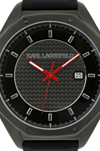 Karl Lagerfeld Кварцов часовник със силиконова каишка Мъже