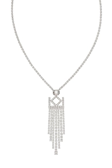 Karl Lagerfeld Colier placat cu rodiu, cu cristale Swarovski® Femei