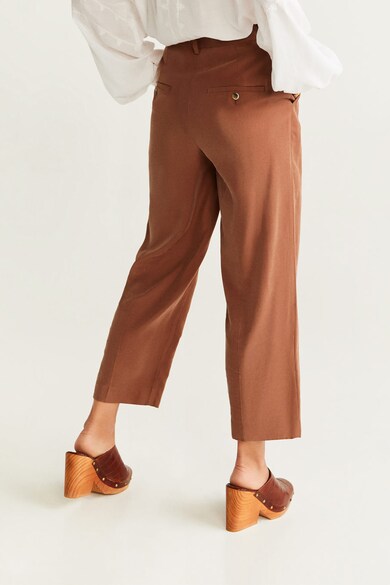 Mango Pantaloni crop cu croiala dreapta Lourdes Femei