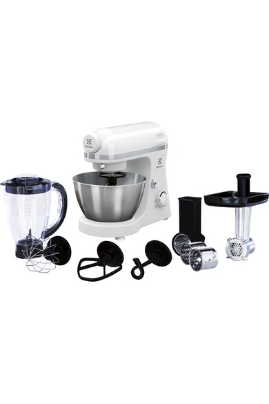 Electrolux Robot de bucatarie  , 800 W, bol inox 4,1 l, masina de tocat, blender, 6 viteze, Alb Femei