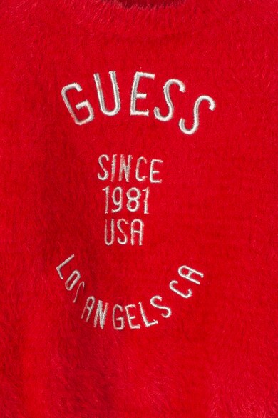 GUESS JEANS Pulover pufos cu logo brodat Fete