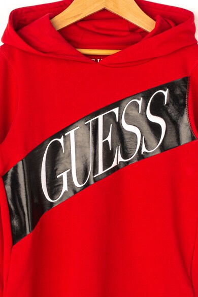 GUESS JEANS Kapucnis pulóver hímzett logóval C Fiú