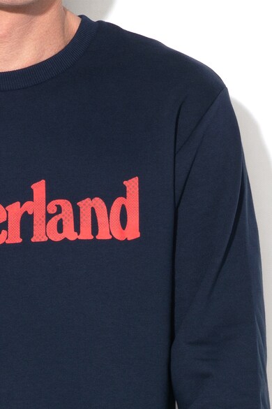 Timberland Bluza sport cu imprimeu logo si decolteu la baza gatului Barbati