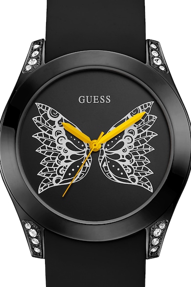 Guess Ceas rotund cu model fluture pe cadran Femei