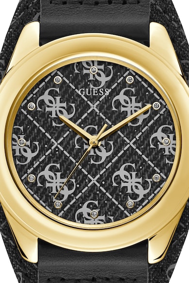 GUESS Ceas cu o curea de piele cu model logo Femei