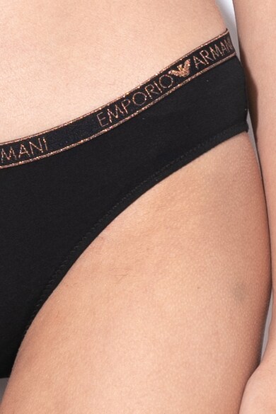 Emporio Armani Underwear Бикини с лого на талията, 2 чифта Жени
