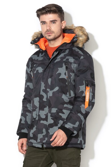 Geographical Norway Geaca cu vatelina si model camuflaj Arnold Barbati