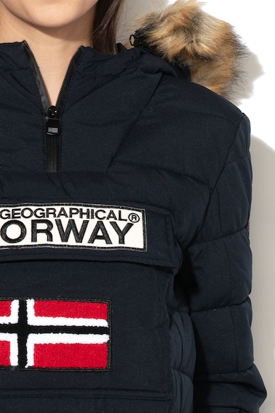 Geographical Norway Belinda bebújós télikabát levehető műszőrme szegéllyel női