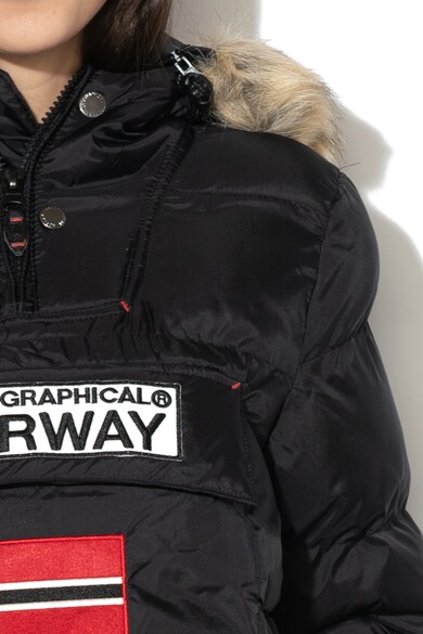 Geographical Norway Geaca cu logo, fara inchidere Bianca Femei