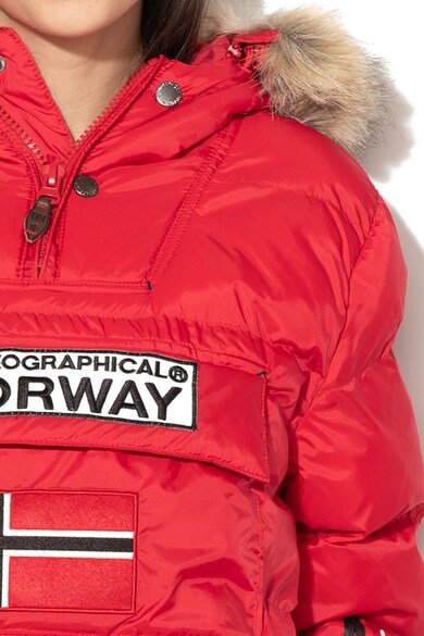 Geographical Norway Geaca cu logo, fara inchidere Bianca Femei