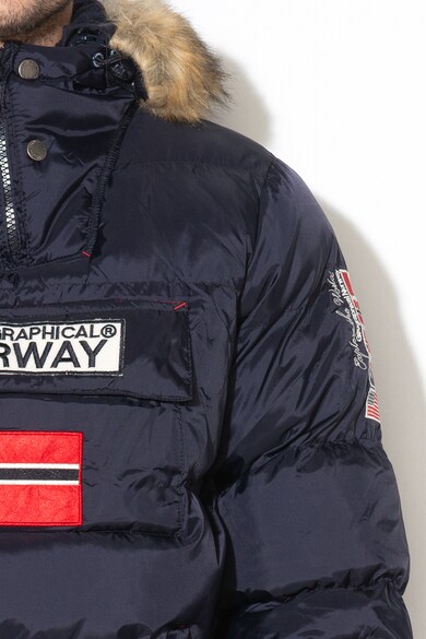 Geographical Norway Geaca fara inchidere, cu aplicatie logo Bilboquet Barbati