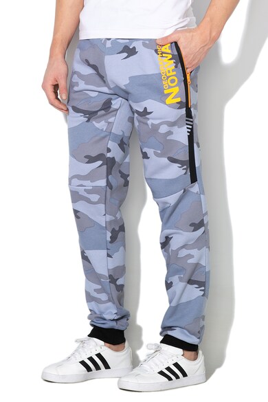 Geographical Norway Pantaloni sport cu imprimeu camuflaj si croiala conica Metal Barbati