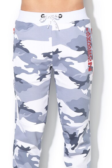 Geographical Norway Pantaloni sport cu imprimeu camuflaj si croiala conica Metal Barbati