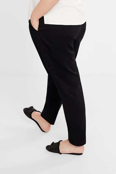 VIOLETA BY MANGO Pantaloni cu snur Fluido Femei