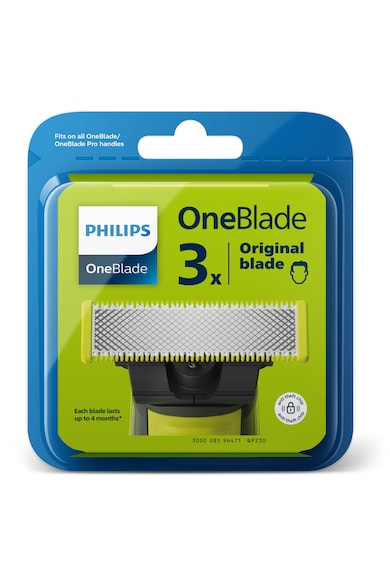 Philips Rezerva OneBlade QP230/50 kit 3 lame, compatibil OneBlade si OneBladePro, Verde Femei
