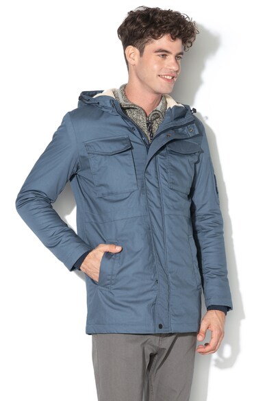 Jack & Jones Jacheta parka cu gluga si captuseala din material teddy Rock Barbati