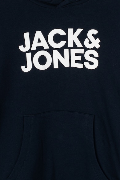 Jack & Jones Kapucnis pulóver logóval és kenguruzsebbel Fiú