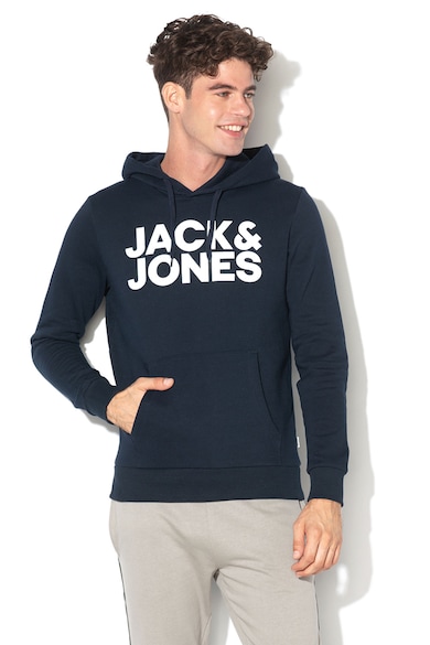 Jack & Jones Худи с джоб кенгуру и лого Мъже