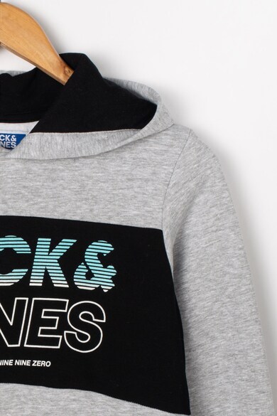 Jack & Jones Hanorac cu model colorblock si imprimeu logo Jonah Baieti