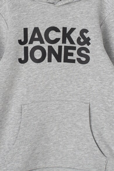 Jack & Jones Hanorac cu imprimeu logo si buzunar kangaroo Baieti